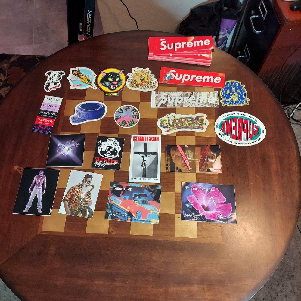 Bundle Of New Supreme Stickers